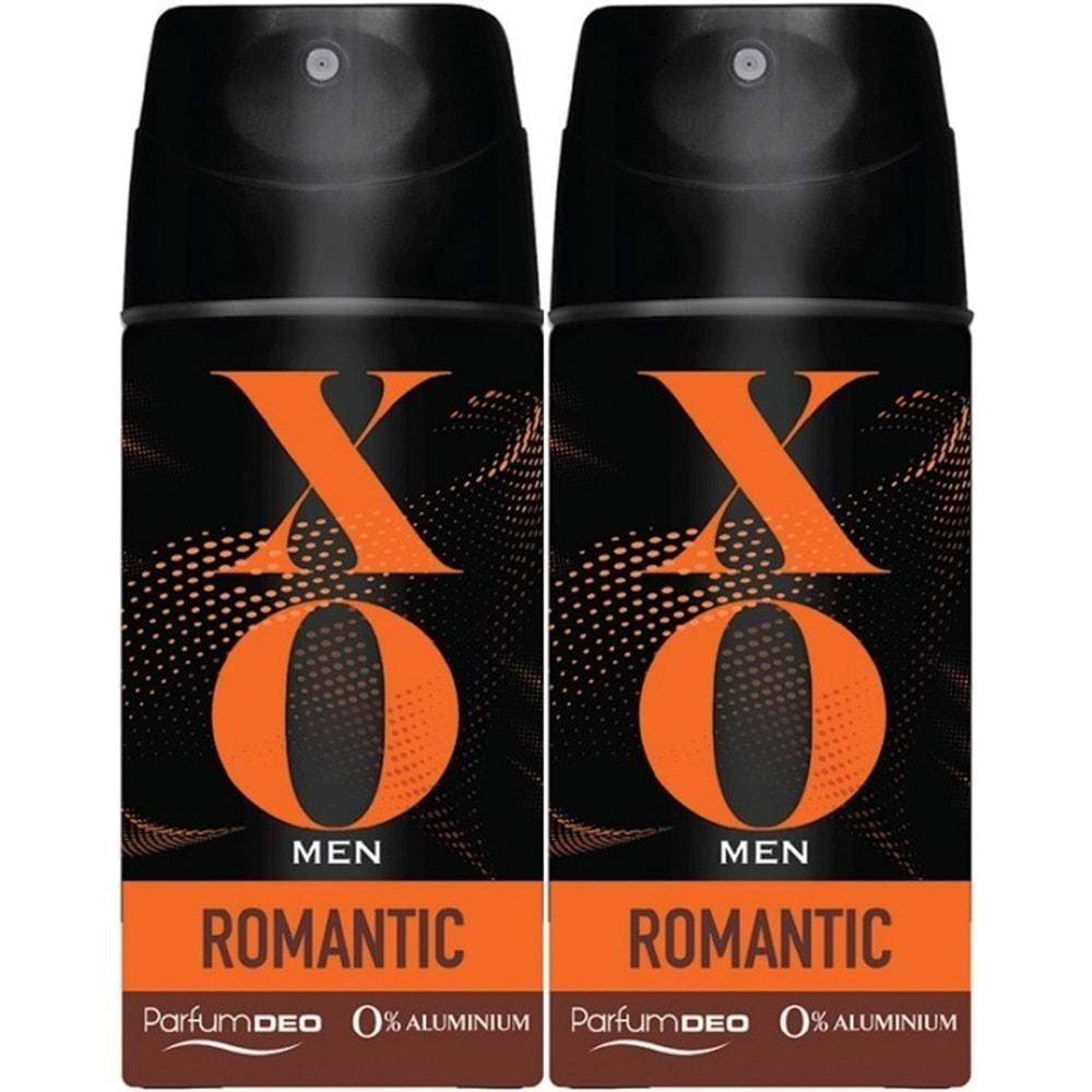 XO Deodorant 150ML Men-Erkek Romantıc (2 Li Set)