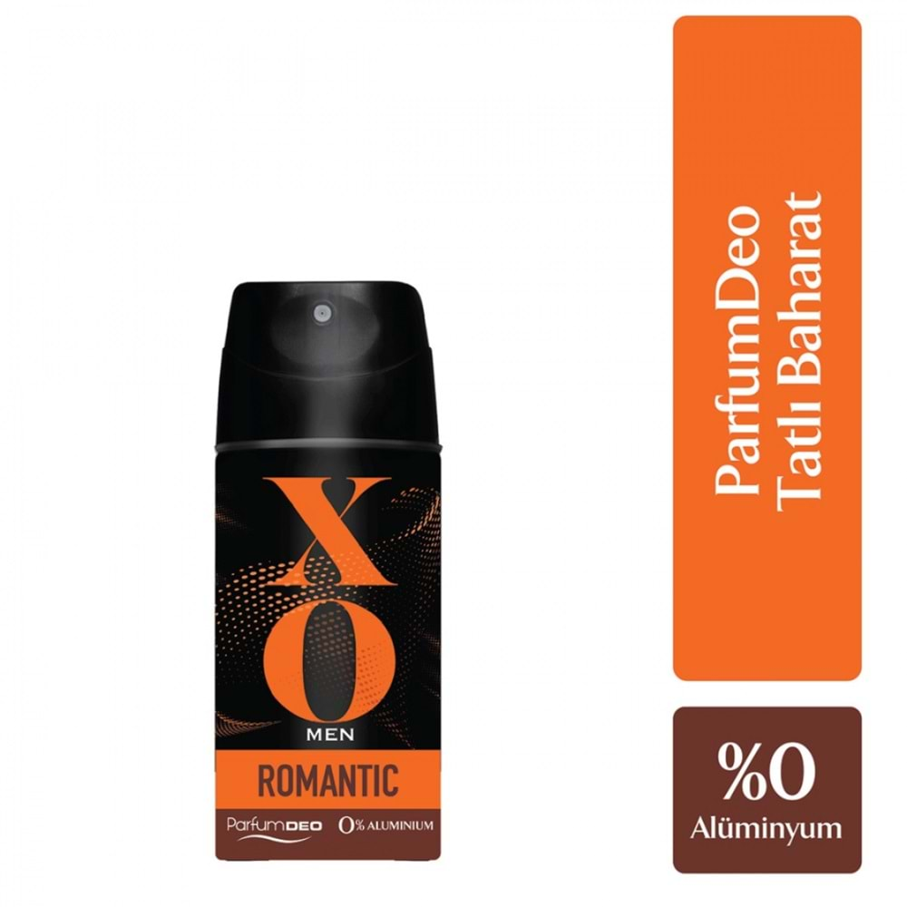 XO Deodorant 150ML Men-Erkek Romantıc (2 Li Set)