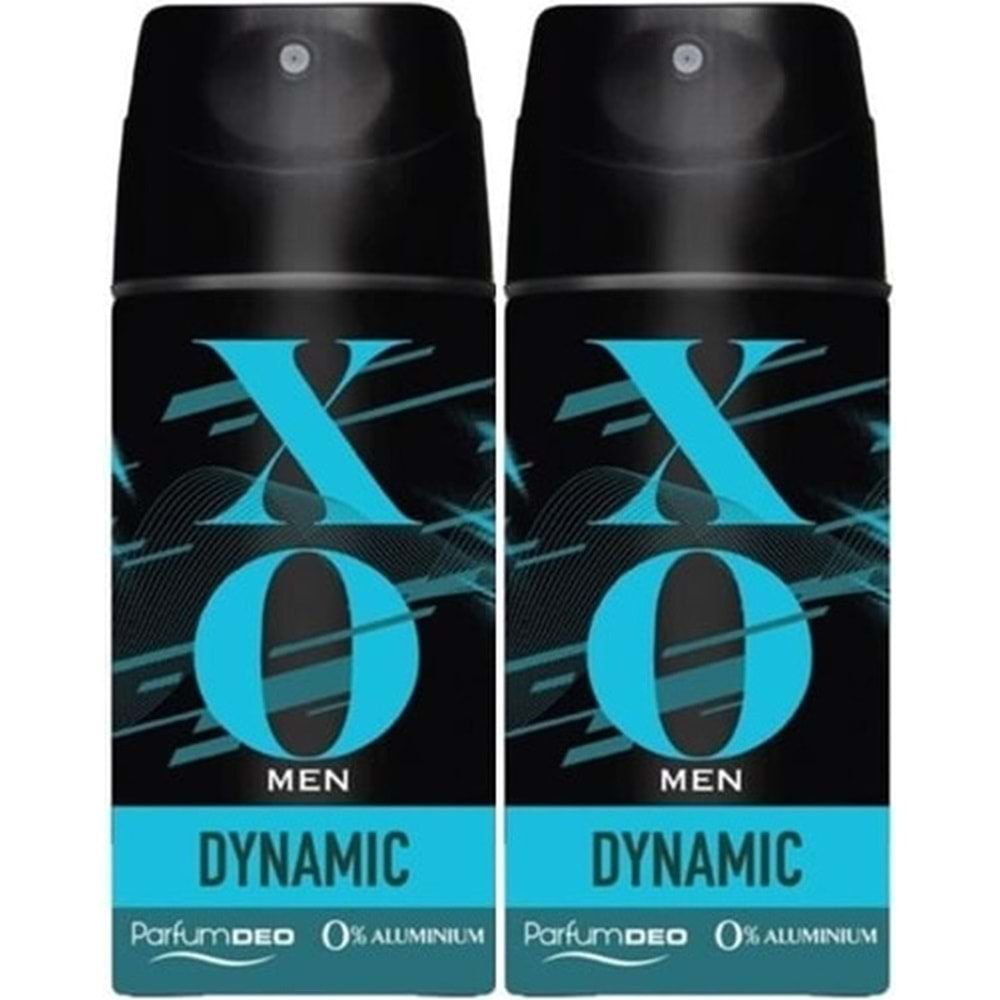 XO Deodorant 150ML Men-Erkek Dynamıc (2 Li Set)