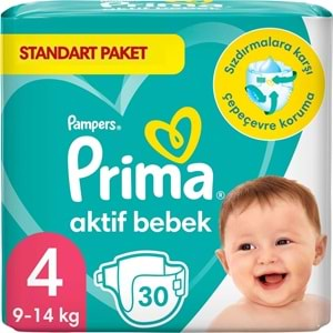 Prima Bebek Bezi Beden:4 (9-14KG) Mini 30 Adet Standart Pk