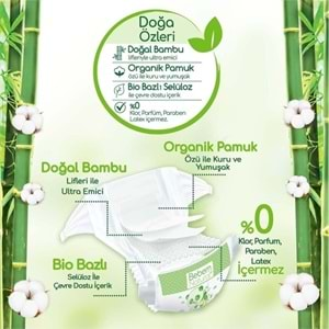 Bebem Bebek Bezi Natural Beden:2 (3-6Kg) Mini 42 Adet Jumbo Pk