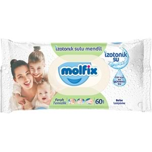 Molfix Islak Havlu Mendil İzotonik Ferah Temizlik 60 Yaprak Plastik Kapaklı