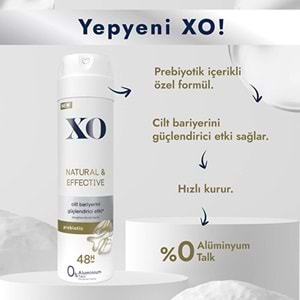 XO Deodorant 150ML Women-Kadın Natural & Effective