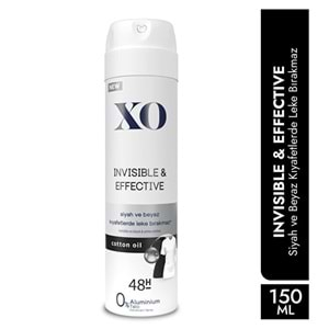 XO Deodorant 150ML Women-Kadın Invisible & Effective