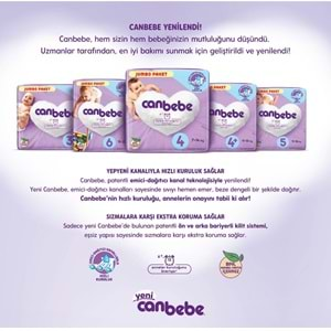 Canbebe Bebek Bezi Beden:6 (15-27Kg) Extra Large 36 Adet Fırsat Pk