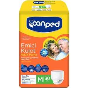 Canped Emici Külot Hasta Yetişkin Bezi Orta/Medium 30 Adet Dev Ekonomik Pk