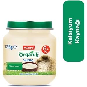 Milupa Kavanoz Maması Organik Püre 125GR Sütlaç