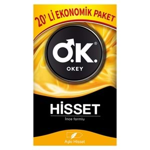 Okey Prezervatif 20 Adet Hisset Ekonomik Pk