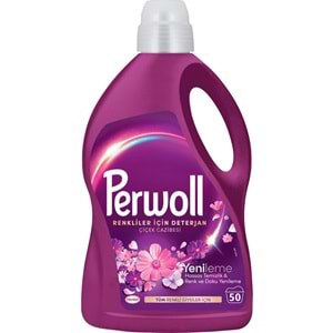 Perwoll Sıvı Çamaşır Deterjanı 2.75LT Çiçek Cazibesi Tüm Renkler (50 Yıkama)