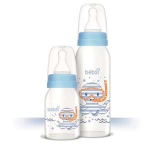 Bebsi Cam Biberon Seti (250ml+125ml) - Mavi