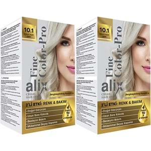 Alix 50ML Kit Saç Boyası 10.1 Küllü Açık Sarı (2 Li Set)