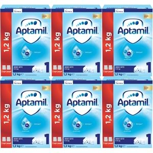 Nutrıcıa Aptamil 1200GR Bebek Sütü No:1 (0-6 Ay) (6 Lı Set)