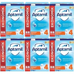 Nutrıcıa Aptamil 1200GR Devam Sütü No:4 (1+ Yaş) (6 Lı Set)