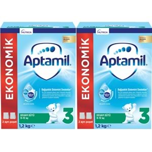 Nutrıcıa Aptamil 1200GR Devam Sütü No:3 (9-12 Ay) (2 Li Set)