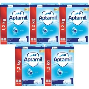 Nutrıcıa Aptamil 1200GR Bebek Sütü No:1 (0-6 Ay) (5 Li Set)