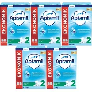 Nutrıcıa Aptamil 1200GR Devam Sütü No:2 (6-9 Ay) (5 Li Set)