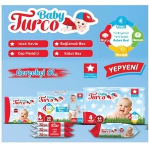 Baby Turco Islak Havlu Mendil Klasik (9 lu Set) 60 Yaprak Plastik Kapaklı (3PK*3)