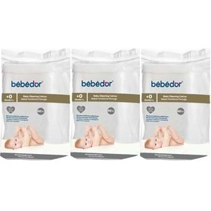 Bebedor Bebek Temizleme Pamuğu 180 Adet (3Pk*60)