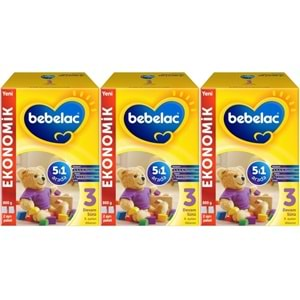 Bebelac 800GR No:3 Devam Sütü (9-12 Ay) (3 Lü Set)