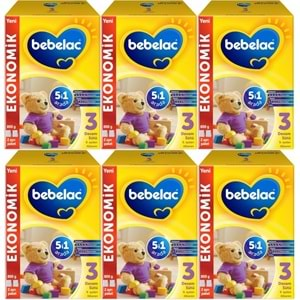 Bebelac 800GR No:3 Devam Sütü (9-12 Ay) (6 Lı Set)