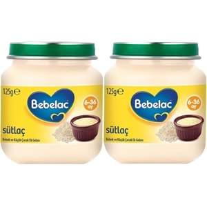 Bebelac Kavanoz Maması Püre 125GR Sütlaç (2 Li Set)