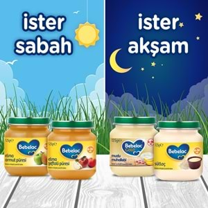 Bebelac Kavanoz Maması Püre 125GR Sütlaç (2 Li Set)