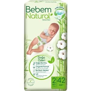 Bebem Bebek Bezi Natural Jumbo Fırsat Pk Beden:2 (3-6Kg) Mini 126 Adet