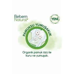 Bebem Bebek Bezi Natural Beden:4 (7-14KG) Maxi 312 Adet Aylık Ultra Fırsat Pk