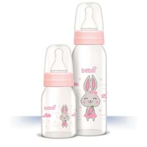 Bebsi Cam Biberon Seti Pembe (250ML+125ML) (2 Li Set)