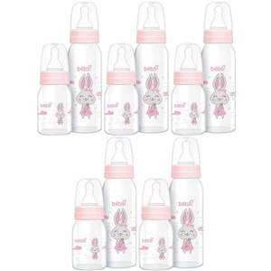 Bebsi Cam Biberon Seti Pembe (250ML+125ML) (5 Li Set)