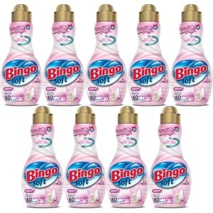 Bingo Soft Çamaşır Yumuşatıcı Konsantre 1440ML Mutlu Yuvam (9 Lu Set)