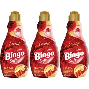 Bingo Soft Çamaşır Yumuşatıcı Konsantre 1440ML Lovely (3 Lü Set)