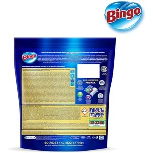 Bingo Akıllı Kapsül Pro Max Bulaşık Makinesi Deterjanı Tableti 240 Adet Limon Kokulu (4PK*60)