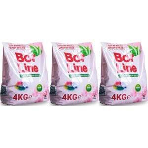 BorLine Matik Toz Çamaşır Deterjanı 12KG (Renkliler İçin) 78 Yıkama (3PK*4KG)