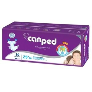 Canped Hasta Bezi Çoçuklar İçin Bel Bantlı Tekstil Yüzeyli 240 Adet Xs (8Pk*30)