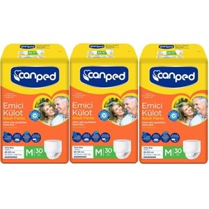 Canped Emici Külot Hasta Bezi Dev Eko Pk 90 Adet Orta (3Pk*30)