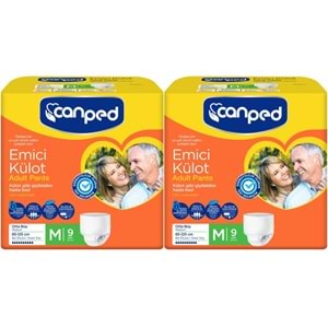 Canped Emici Külot Hasta Bezi M-Orta 18 Adet (2PK*9)