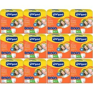 Canped Emici Külot Hasta Bezi M-Orta 108 Adet (12PK*9)