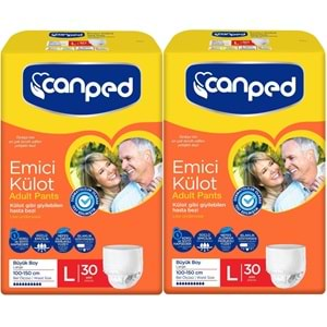 Canped Emici Külot Hasta Bezi Dev Eko Pk 60 Adet Büyük (2PK*30)