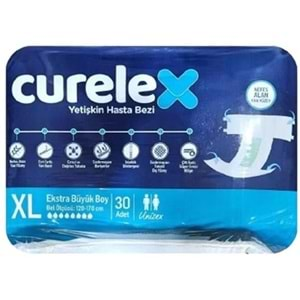 Curelex Hasta Bezi Yetişkin Bel Bantlı Tekstil Yüzey XL-Extra Large Boy 120 Adet Tekli Pk (4PK*30)