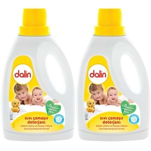 Dalin Çamaşır Deterjanı 1.5LT Klasik (Hassas ve Hipoalerjenik Formül) (2 Li Set)