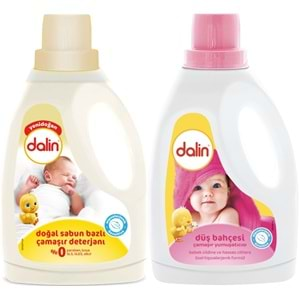 Dalin Çamaşır Deterjanı 1500ML Sensitive + 1.5Lt Yumuşatıcı Düş Bahçesi