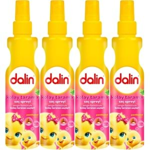 Dalin Kolay Saç Tarama Spreyi 200ML Badem Özlü (4 Lü Set)