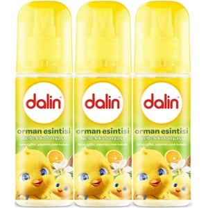 Dalin Bebek Kolonyası 150ML Orman Esintisi (Turunçgiller-Yasemin-Misk Kokulu)(3 Lü Set)