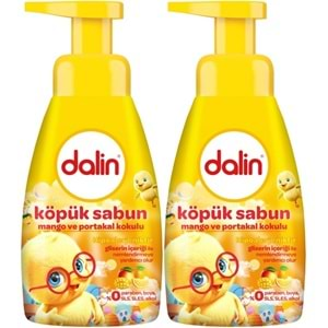 Dalin Köpük Sabun 200ML Mango ve Portakal Kokulu Çoçuklarınız İçin (2 Li Set)