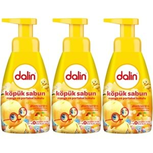 Dalin Köpük Sabun 200ML Mango ve Portakal Kokulu Çoçuklarınız İçin (3 Lü Set)