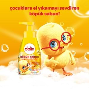 Dalin Köpük Sabun 200ML Mango ve Portakal Kokulu Çoçuklarınız İçin (3 Lü Set)