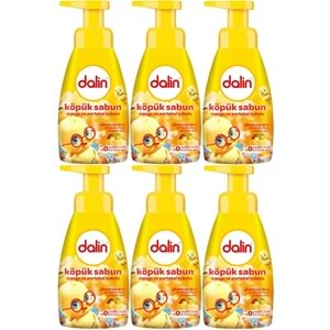 Dalin Köpük Sabun 200ML Mango ve Portakal Kokulu Çoçuklarınız İçin (6 Lı Set)