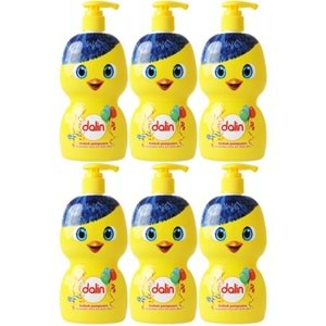 Dalin Bebek Şampuanı 500ML (Eğlen Öğren Serisi) Pompalı (6 Lı Set)