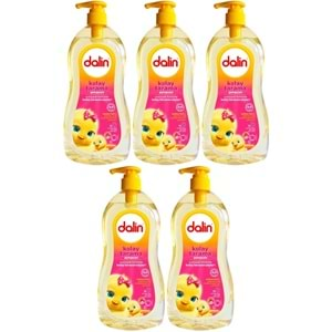 Dalin Bebek Şampuanı 700ML Kolay Tarama Badem Özlü Pompalı (5 Li Set)